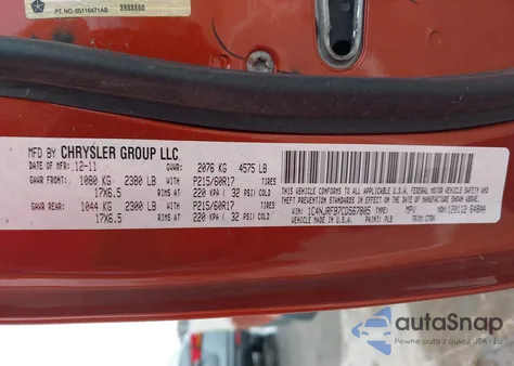 2012 Jeep Patriot Latitude from USA, damaged, VIN 1C4NJRFB7CD567805